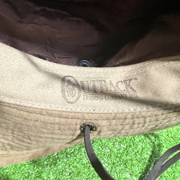Outback Trading Co Hat Men Sm/MED Tan Wallaby Oilskin Western Indiana Jones - Picture 6 of 10